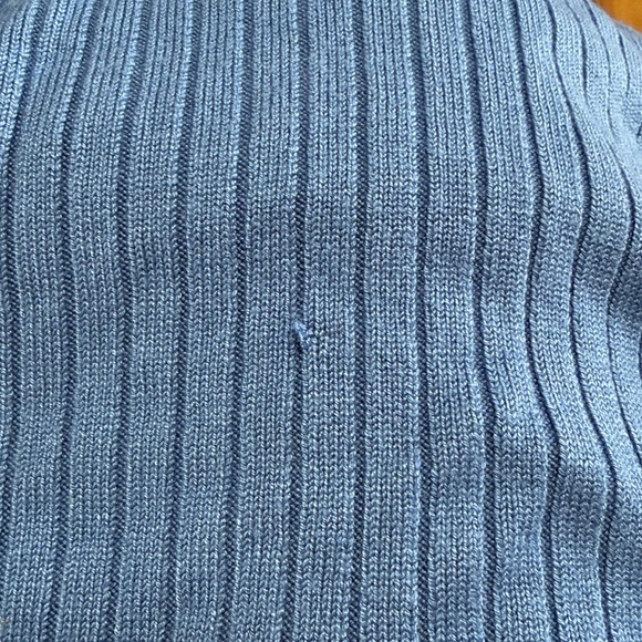 Soft Surroundings Blue V-Neck Sweater - Picture 7 of 7